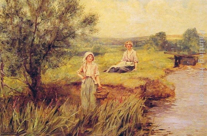 Henry John Yeend King The Rush Gatherers